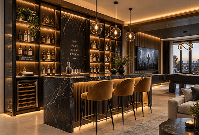 Bar & Entertainment Unit Design